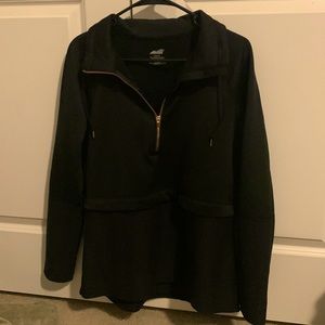 Avia black pull over with rose gold zipper